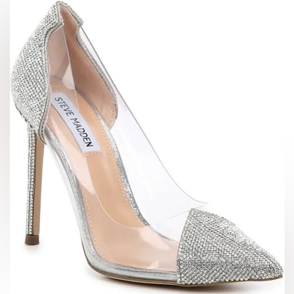 BRAND NEW!  Steve Madden Malibu-R Rhinestones Heels - Size 8.5
